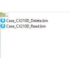 Case CX210D delete