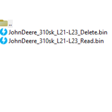 John Deere 310sk L21-L23 Delete