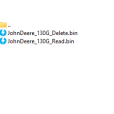 John Deere 130G delete